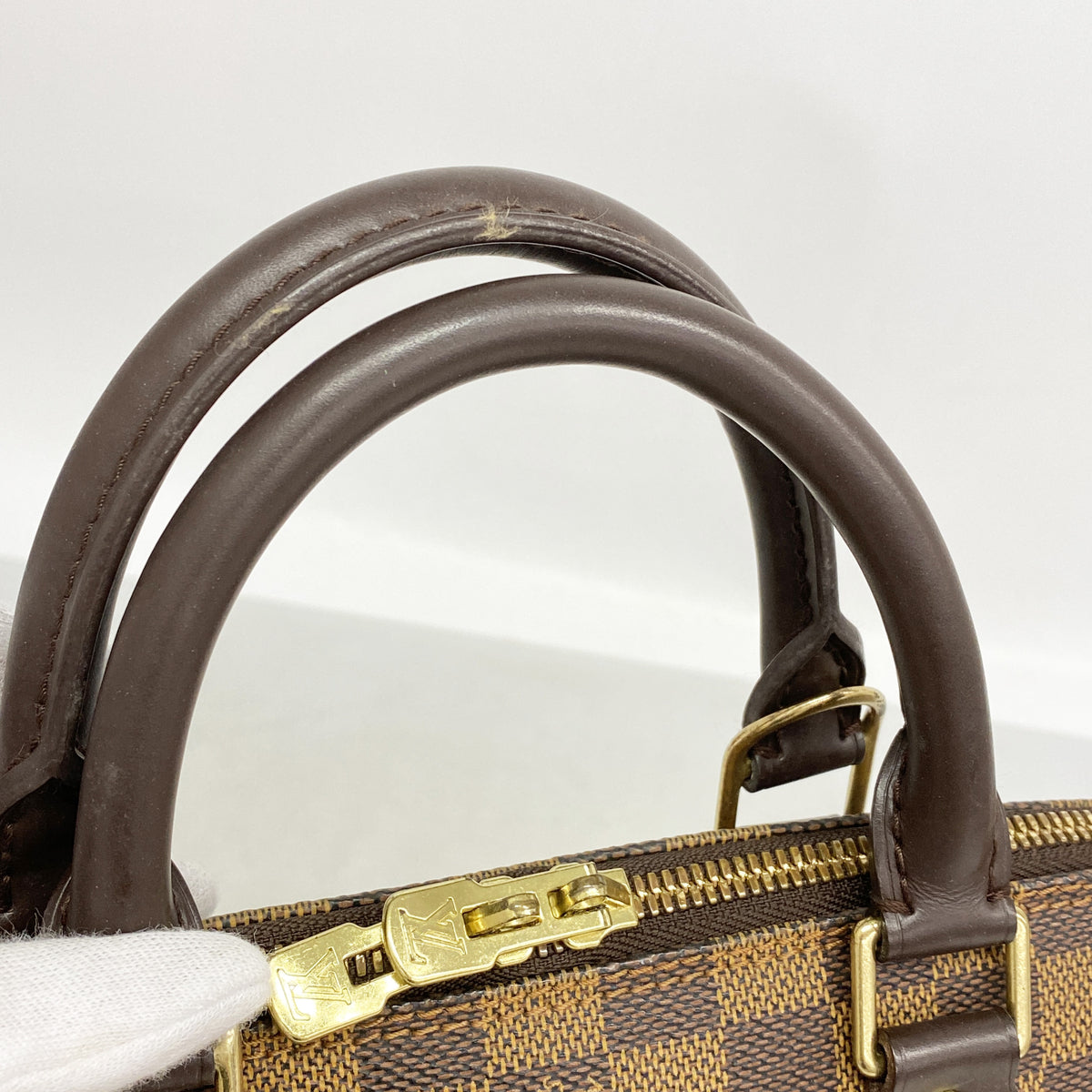 【6ib2182】ルイヴィトン ハンドバッグ ダミエ アルマ N51131 エベヌ【中古】レディース