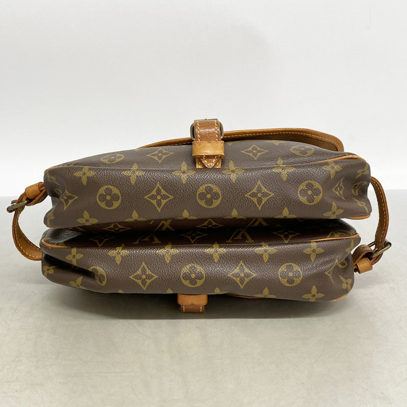 【6ib2183】ルイヴィトン ショルダーバッグ モノグラム ソミュール30 M42256 ブラウン【中古】レディース