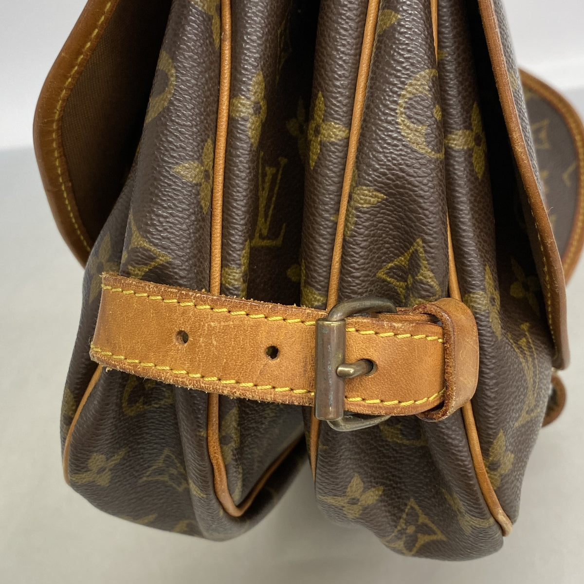 【6ib2183】ルイヴィトン ショルダーバッグ モノグラム ソミュール30 M42256 ブラウン【中古】レディース