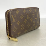【6ib2186】ルイヴィトン 長財布 モノグラム ジッピーウォレット M60017 ブラウン【中古】メンズ レディース ユニセックス