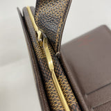 【6ib2190-h】ルイヴィトン 財布 ダミエ ポルトモネビエヴィエノワ N61664 エベヌ【中古】レディース