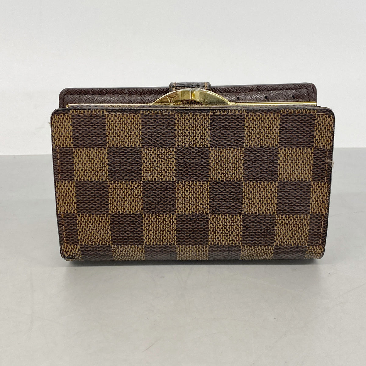 【6ib2190-h】ルイヴィトン 財布 ダミエ ポルトモネビエヴィエノワ N61664 エベヌ【中古】レディース