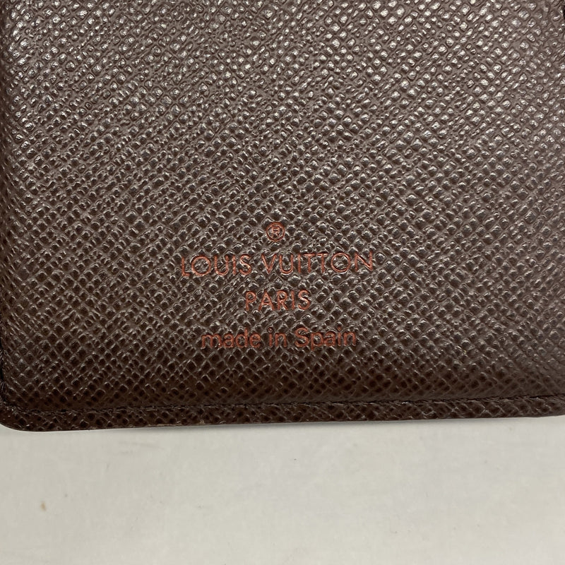 【6ib2190-h】ルイヴィトン 財布 ダミエ ポルトモネビエヴィエノワ N61664 エベヌ【中古】レディース