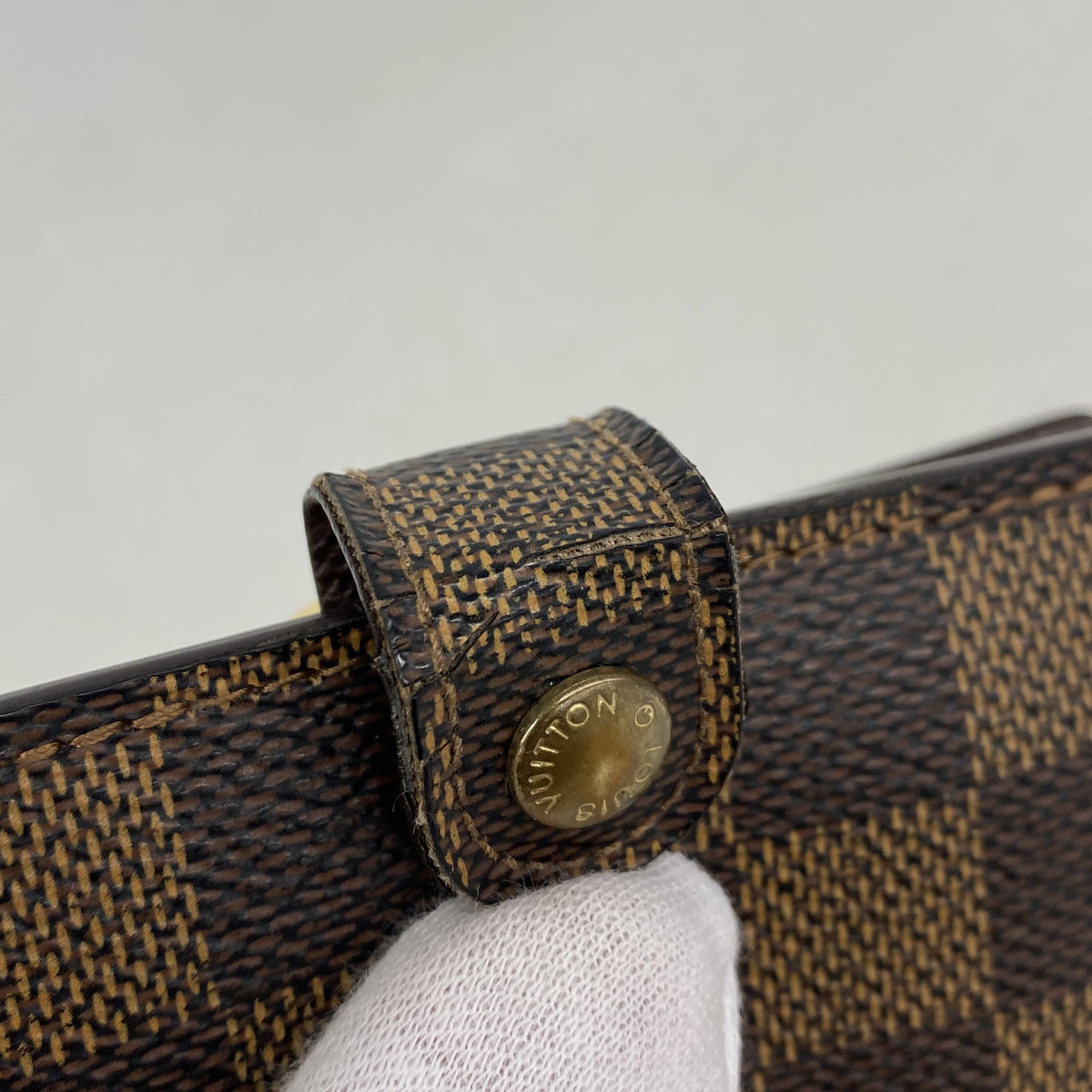 【6ib2190-h】ルイヴィトン 財布 ダミエ ポルトモネビエヴィエノワ N61664 エベヌ【中古】レディース