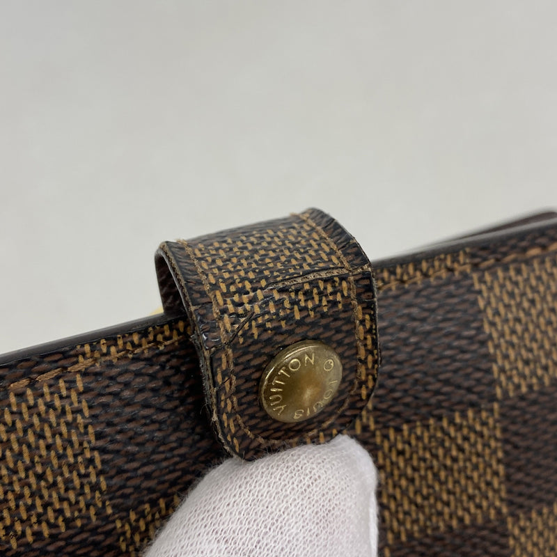 【6ib2190-h】ルイヴィトン 財布 ダミエ ポルトモネビエヴィエノワ N61664 エベヌ【中古】レディース