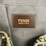 【6ib2199】フェンディ トートバッグ ズッキーノ ナイロンキャンバス ブラウン シャンパンゴールド金具【中古】レディース