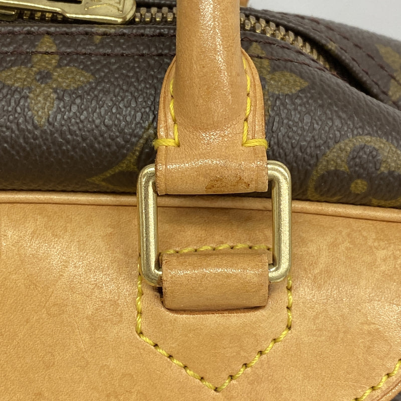 【6ib2203】ルイヴィトン ハンドバッグ モノグラム ドーヴィル M47270 ブラウン【中古】レディース