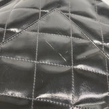 【6ib2212】シャネル トートバッグ マトラッセ パテントレザー ブラック ゴールド金具【中古】レディース