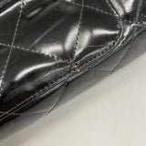 【6ib2212】シャネル トートバッグ マトラッセ パテントレザー ブラック ゴールド金具【中古】レディース