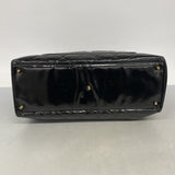 【6ib2212】シャネル トートバッグ マトラッセ パテントレザー ブラック ゴールド金具【中古】レディース