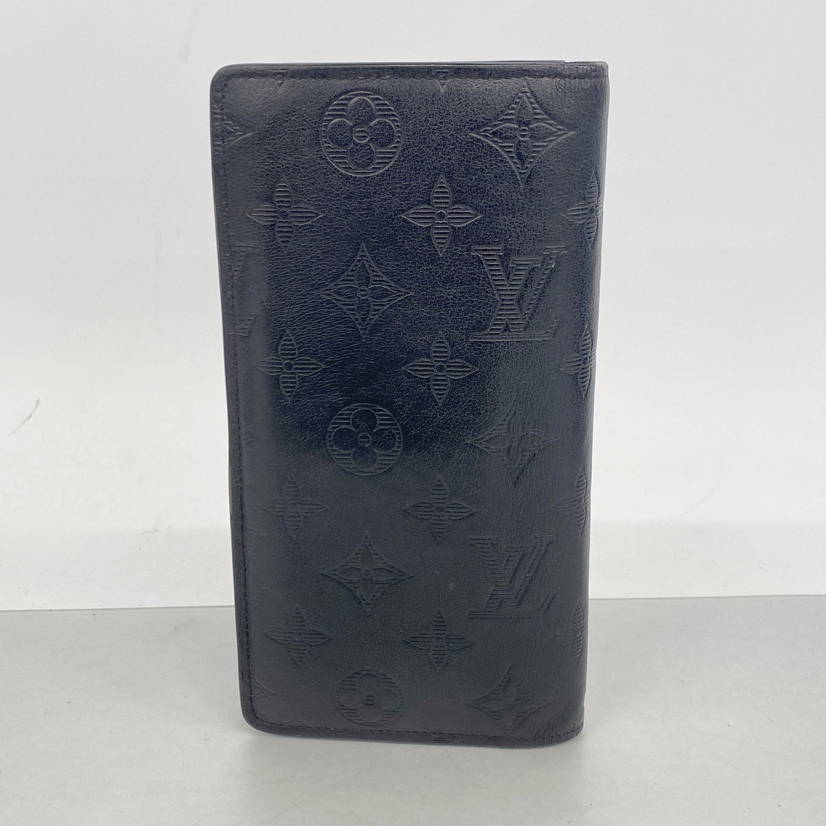 【6ib2219】ルイヴィトン 長財布 モノグラム・シャドウ ポルトフォイユブラザ M62900 ブラック【中古】メンズ