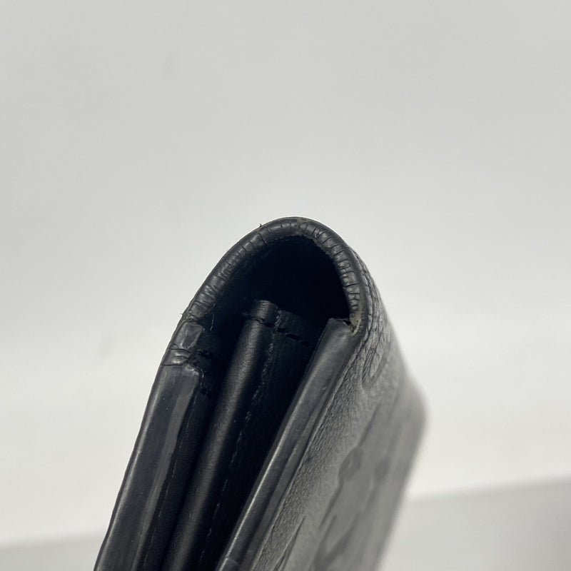 【6ib2219】ルイヴィトン 長財布 モノグラム・シャドウ ポルトフォイユブラザ M62900 ブラック【中古】メンズ
