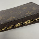 【6ib2220】ルイヴィトン 長財布 モノグラム ジッピーウォレット M41895 ブラウン フューシャ【中古】レディース