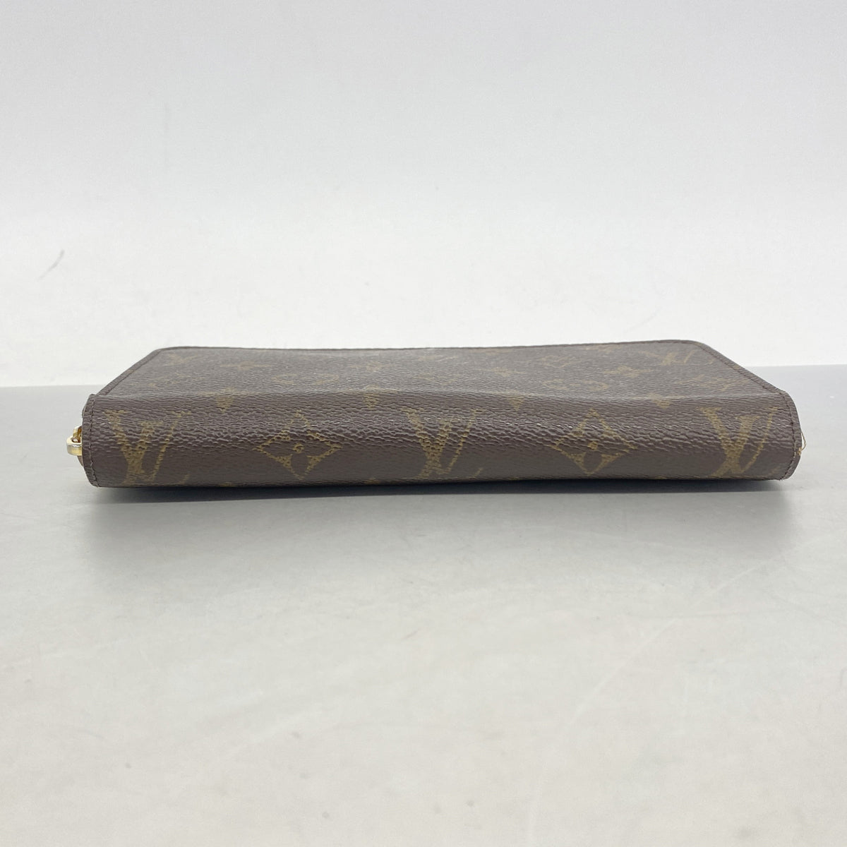 【6ib2220】ルイヴィトン 長財布 モノグラム ジッピーウォレット M41895 ブラウン フューシャ【中古】レディース