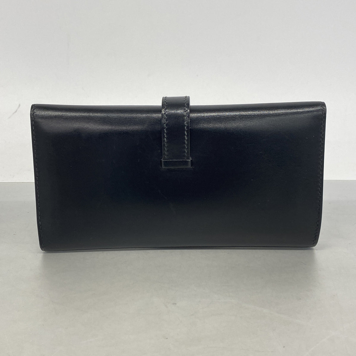 【6ib2221】エルメス 三つ折り長財布 ベアンデュプリ ボックスカーフ ブラック シルバー金具 □I刻印【中古】メンズ レディース ユニセックス