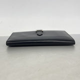 【6ib2221】エルメス 三つ折り長財布 ベアンデュプリ ボックスカーフ ブラック シルバー金具 □I刻印【中古】メンズ レディース ユニセックス
