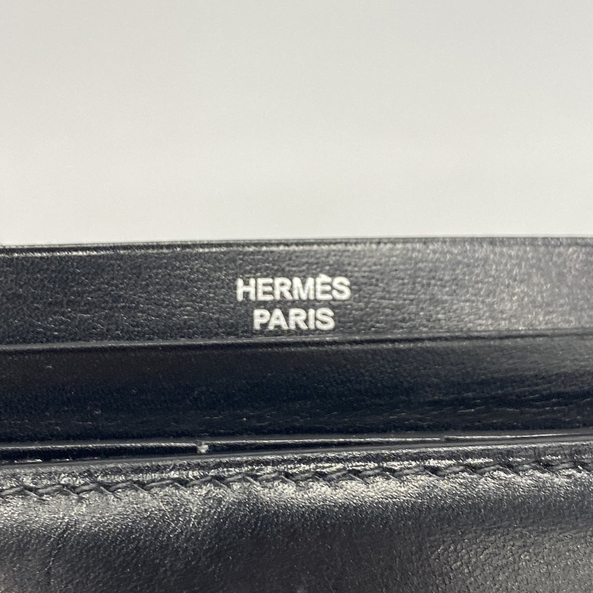 【6ib2221】エルメス 三つ折り長財布 ベアンデュプリ ボックスカーフ ブラック シルバー金具 □I刻印【中古】メンズ レディース ユニセックス