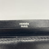 【6ib2221】エルメス 三つ折り長財布 ベアンデュプリ ボックスカーフ ブラック シルバー金具 □I刻印【中古】メンズ レディース ユニセックス