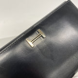 【6ib2221】エルメス 三つ折り長財布 ベアンデュプリ ボックスカーフ ブラック シルバー金具 □I刻印【中古】メンズ レディース ユニセックス