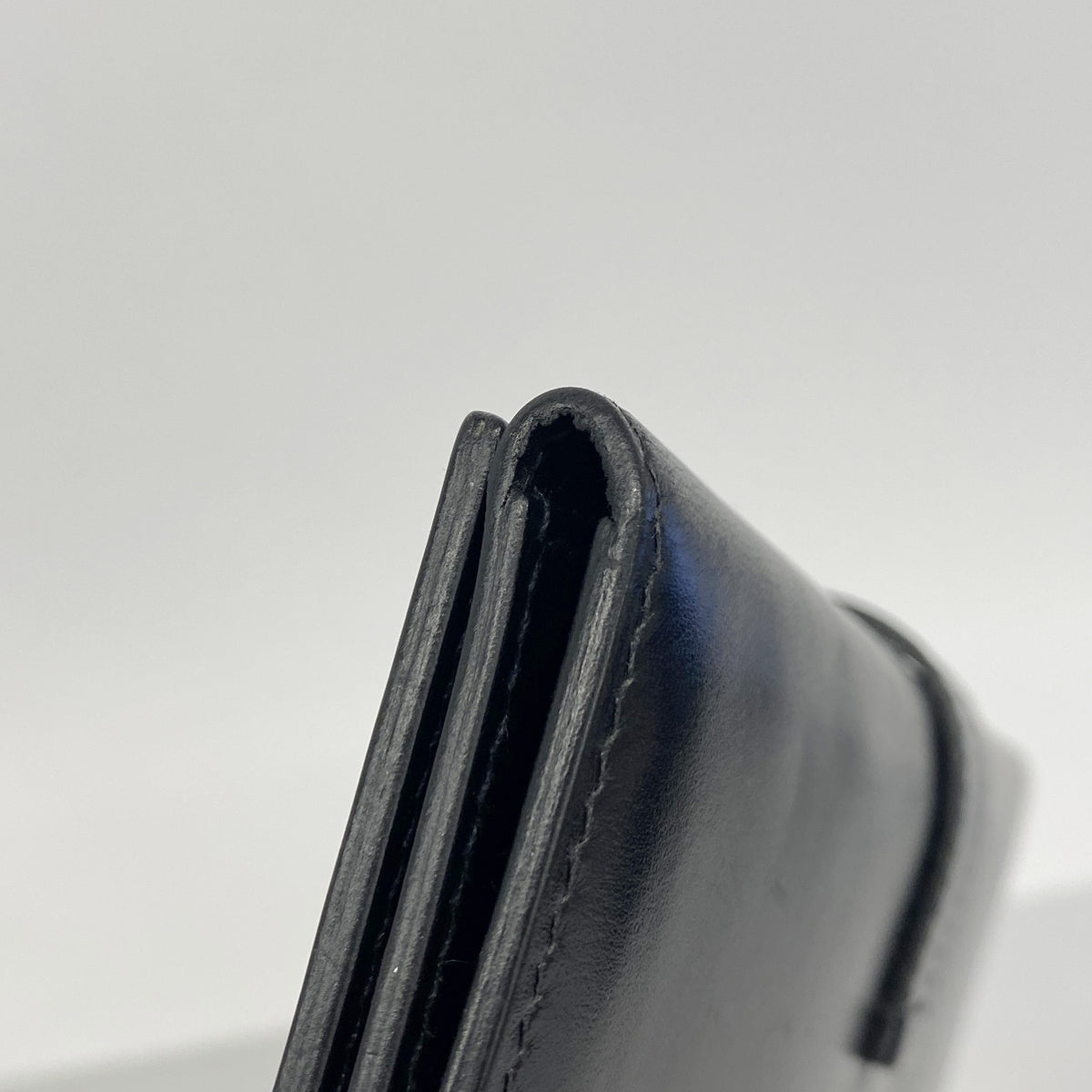 【6ib2221】エルメス 三つ折り長財布 ベアンデュプリ ボックスカーフ ブラック シルバー金具 □I刻印【中古】メンズ レディース ユニセックス