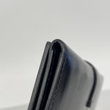 【6ib2221】エルメス 三つ折り長財布 ベアンデュプリ ボックスカーフ ブラック シルバー金具 □I刻印【中古】メンズ レディース ユニセックス