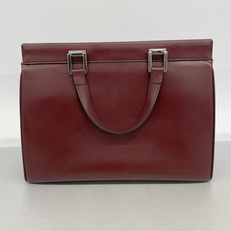 【6ib2222】グッチ ハンドバッグ ズゥミ 564714 レザー ボルドー ゴールド/シルバー金具【中古】レディース