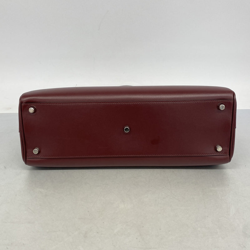 【6ib2222】グッチ ハンドバッグ ズゥミ 564714 レザー ボルドー ゴールド/シルバー金具【中古】レディース