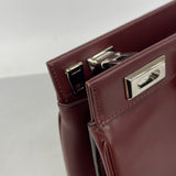 【6ib2222】グッチ ハンドバッグ ズゥミ 564714 レザー ボルドー ゴールド/シルバー金具【中古】レディース