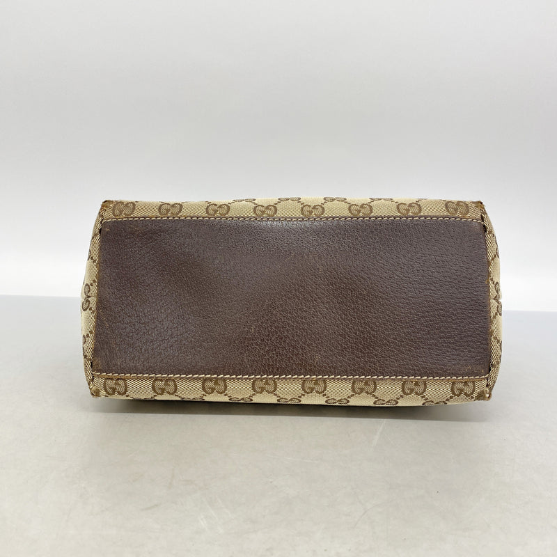 【6ib2240】グッチ トートバッグ GGキャンバス 153009 キャンバス ブラウン シャンパンゴールド金具【中古】レディース