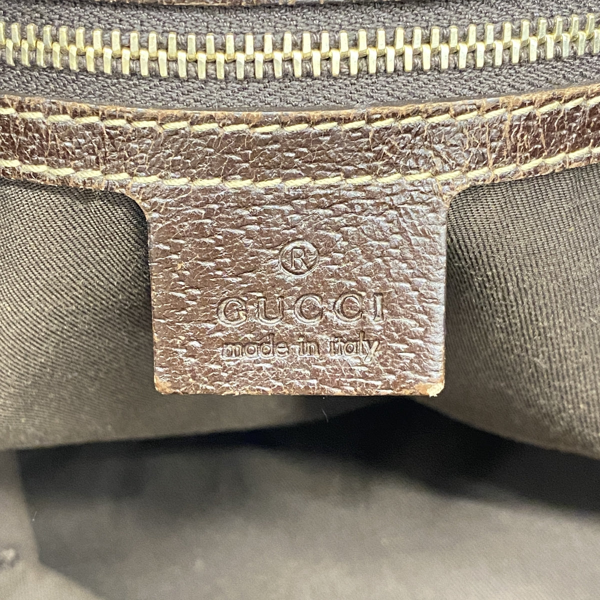 【6ib2240】グッチ トートバッグ GGキャンバス 153009 キャンバス ブラウン シャンパンゴールド金具【中古】レディース