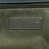 【6ib2249】シャネル ハンドバッグ マトラッセ チェーンショルダー キャビアスキン ブルー シャンパンゴールド金具 2wayバッグ【中古】レディース