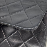 【6ib2250】シャネル ショルダーバッグ ミニマトラッセ チェーンショルダー ラムスキン ブラック ゴールド金具【中古】レディース