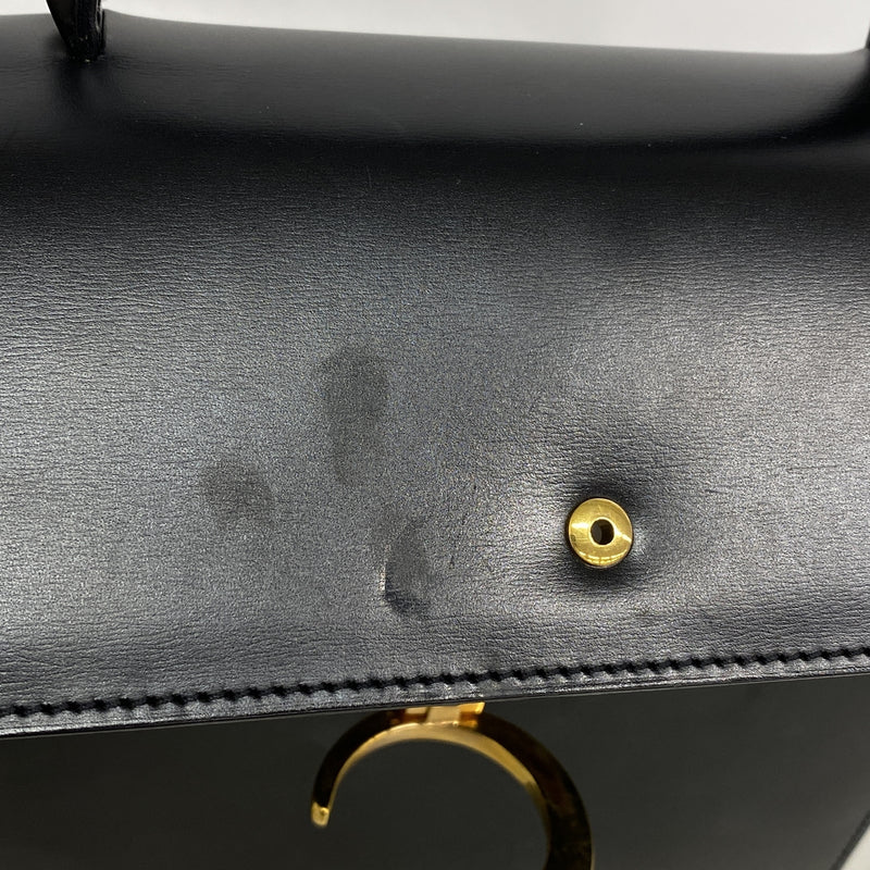 【6ib2252】カルティエ ハンドバッグ パンテール レザー ブラック ゴールド金具【中古】レディース