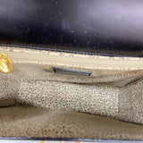 【6ib2252】カルティエ ハンドバッグ パンテール レザー ブラック ゴールド金具【中古】レディース