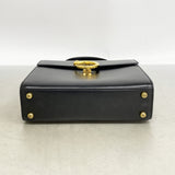 【6ib2252】カルティエ ハンドバッグ パンテール レザー ブラック ゴールド金具【中古】レディース