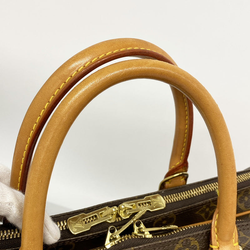 【6ib2254】ルイヴィトン ハンドバッグ モノグラム ポルトドキュマンヴォワヤージュ M53362 ブラウン【中古】メンズ レディース ユニセックス