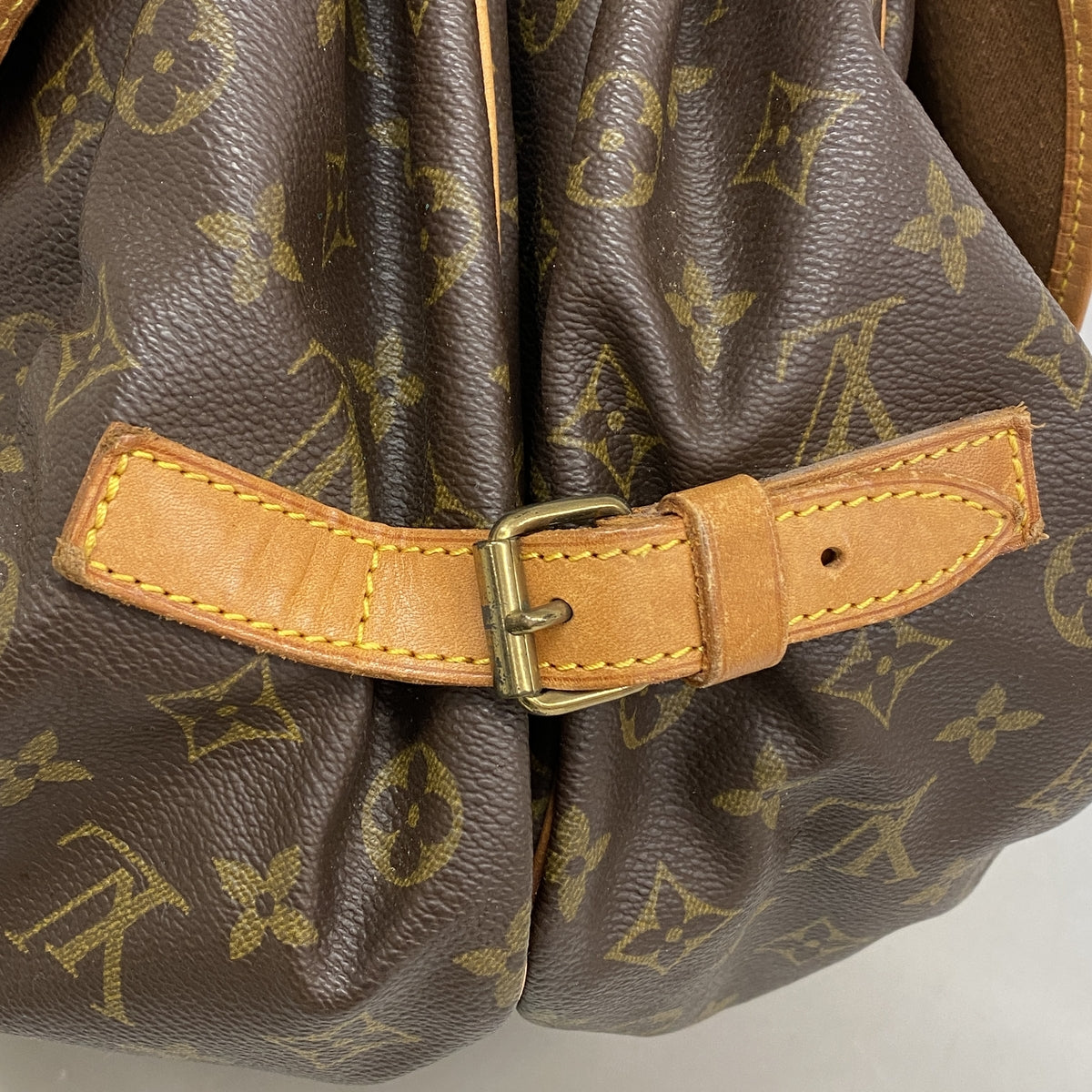 【6ib2256】ルイヴィトン ショルダーバッグ モノグラム ソミュール35 M42254 ブラウン【中古】レディース