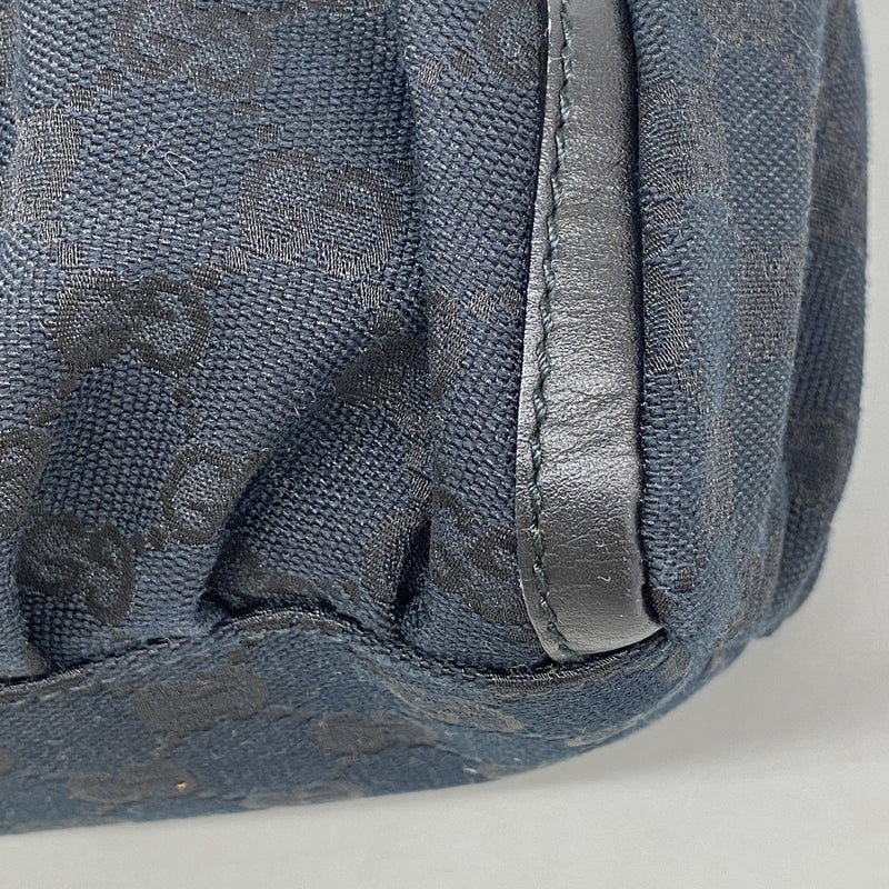 【6ib2263】グッチ ショルダーバッグ GGキャンバス 190525 キャンバス ブラック シャンパンゴールド金具【中古】レディース