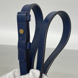 【6ib2264】グッチ ショルダーバッグ GGマーモント 447632 レザー ネイビー ゴールド金具【中古】レディース