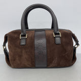 【6ib2272】グッチ ハンドバッグ グッチシマ 272375 スウェード レザー ダークブラウン シャンパンゴールド金具【中古】レディース