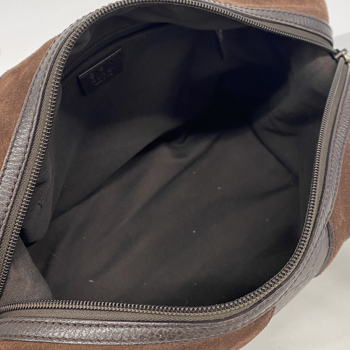 【6ib2272】グッチ ハンドバッグ グッチシマ 272375 スウェード レザー ダークブラウン シャンパンゴールド金具【中古】レディース