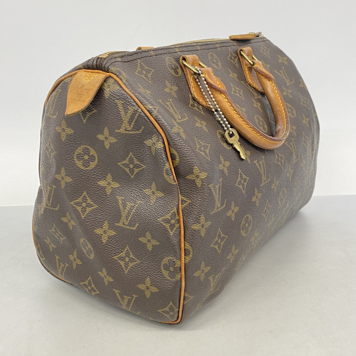 【6ib2274】ルイヴィトン ハンドバッグ モノグラム スピーディ30 M41108 ブラウン【中古】レディース