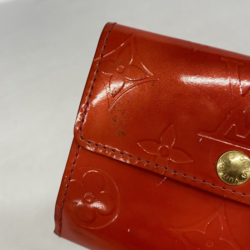 【6ib2281】ルイヴィトン コインケース ヴェルニ ラドロー M91090 ルージュ【中古】レディース
