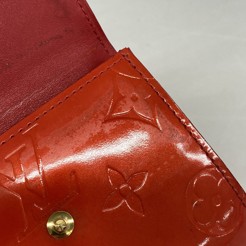 【6ib2281】ルイヴィトン コインケース ヴェルニ ラドロー M91090 ルージュ【中古】レディース