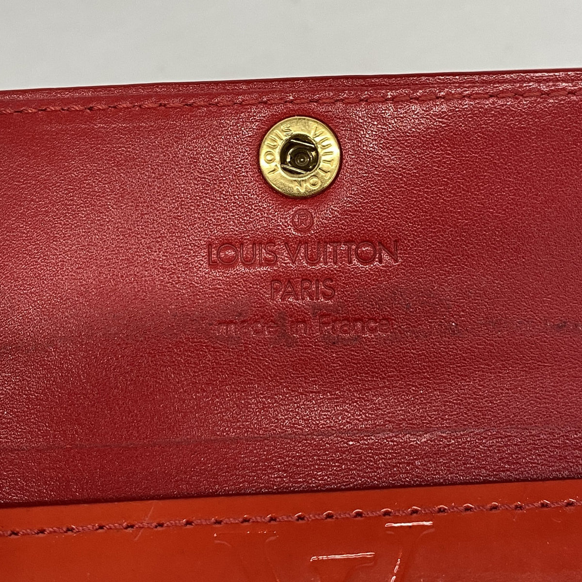 【6ib2281】ルイヴィトン コインケース ヴェルニ ラドロー M91090 ルージュ【中古】レディース
