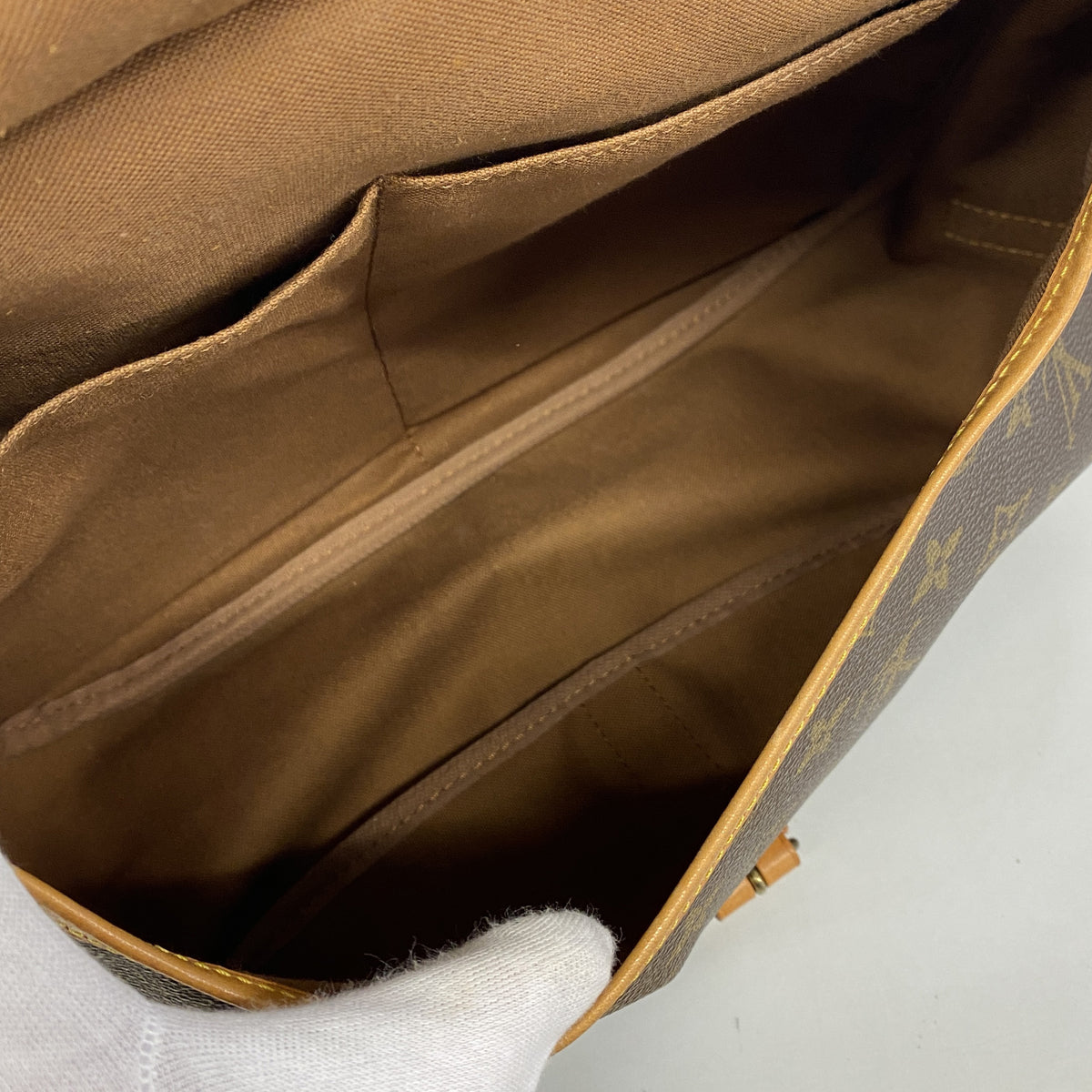 【6ib2283】ルイヴィトン ショルダーバッグ モノグラム ソミュール35 M42254 ブラウン【中古】レディース