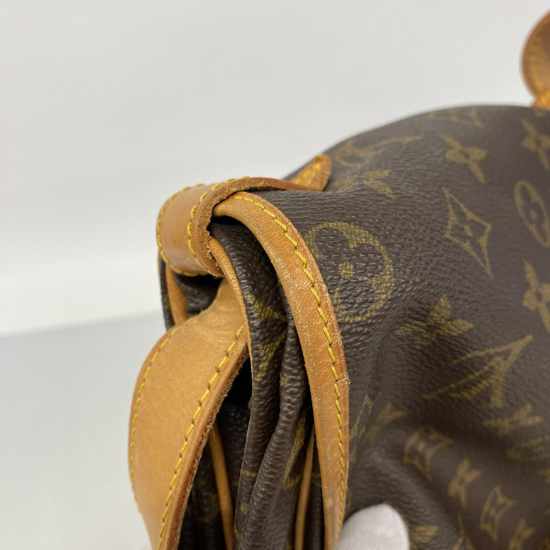【6ib2283】ルイヴィトン ショルダーバッグ モノグラム ソミュール35 M42254 ブラウン【中古】レディース