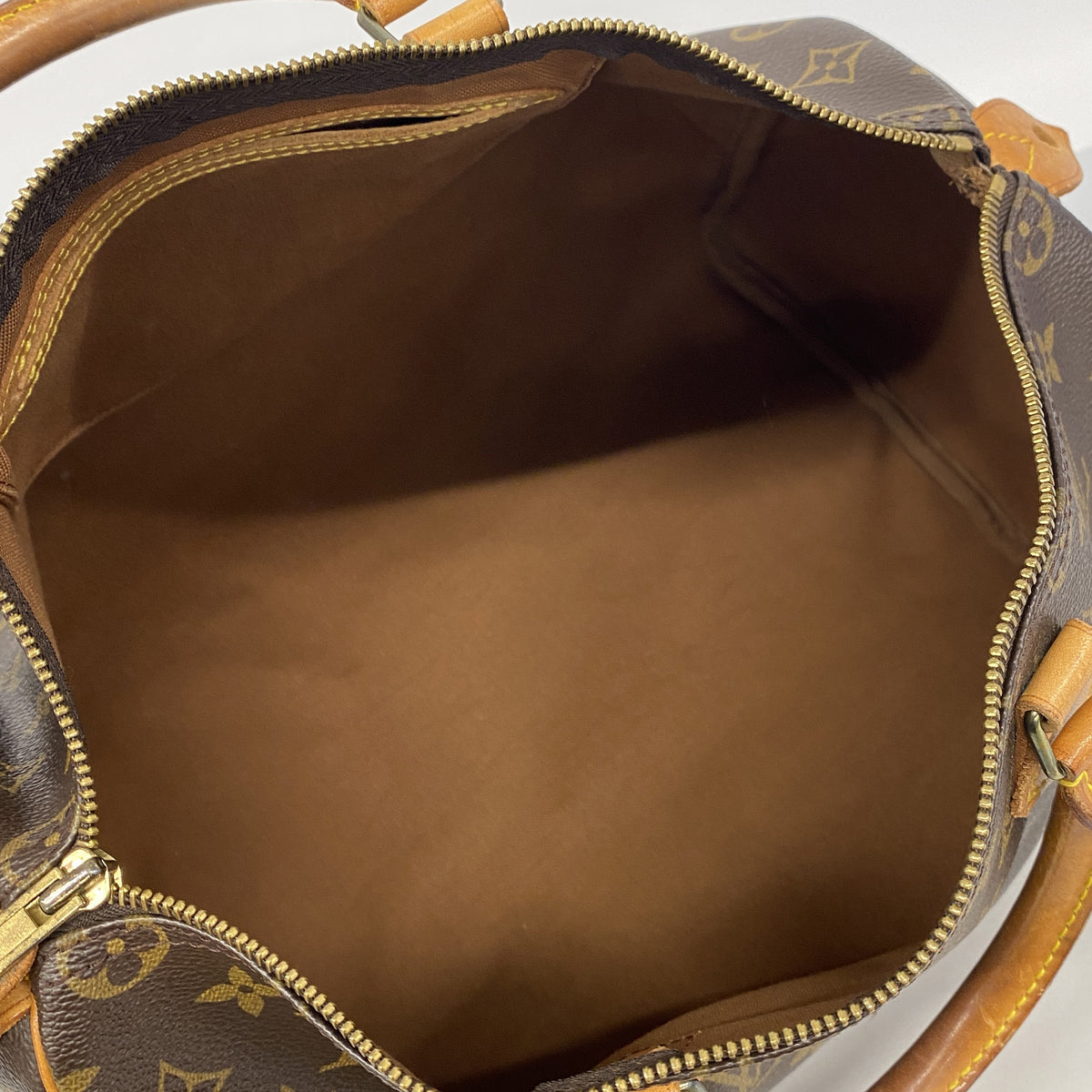【6ib2285】ルイヴィトン ハンドバッグ モノグラム スピーディ35 M41107 ブラウン【中古】レディース