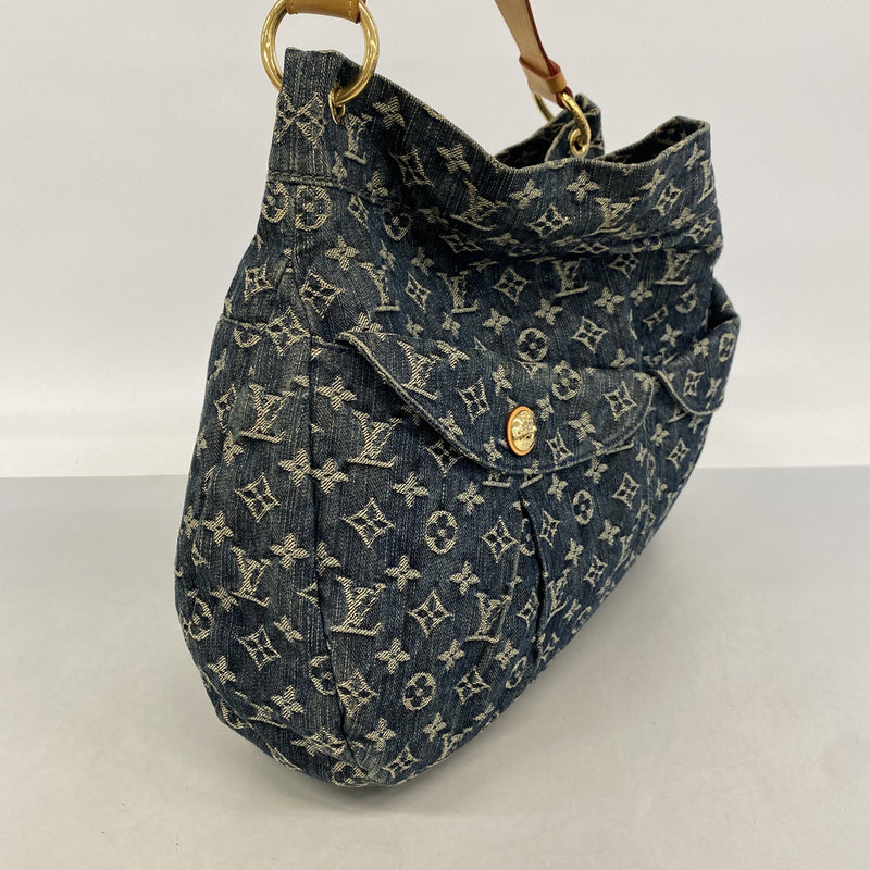 【6ib2286】ルイヴィトン ショルダーバッグ モノグラム・デニム デイリーGM M40493 ブルー【中古】レディース