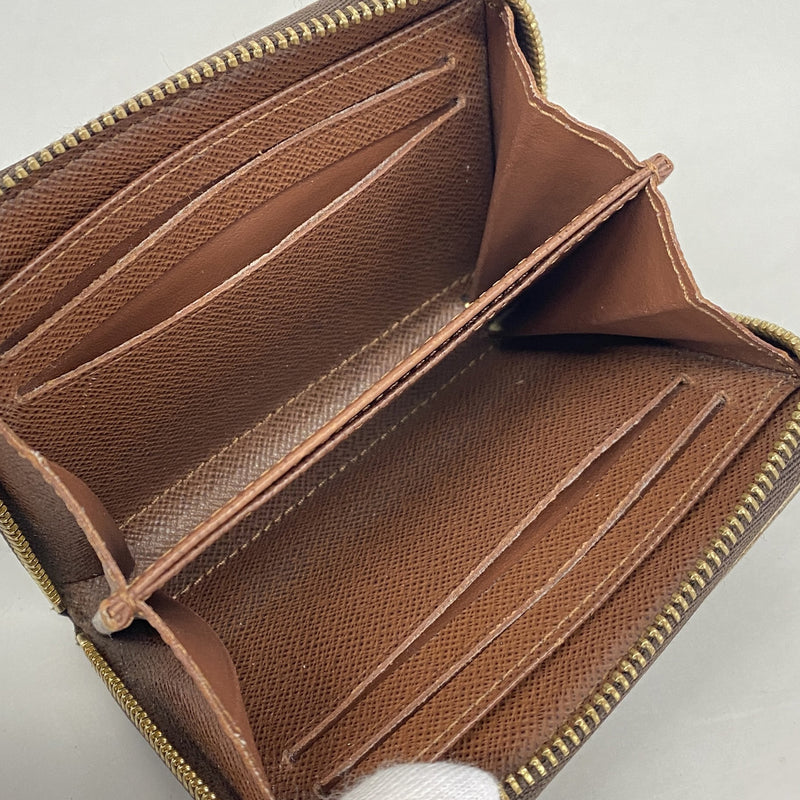 【6ib2288】ルイヴィトン コインケース モノグラム ジッピーコインパース M60067 ブラウン【中古】メンズ レディース ユニセックス